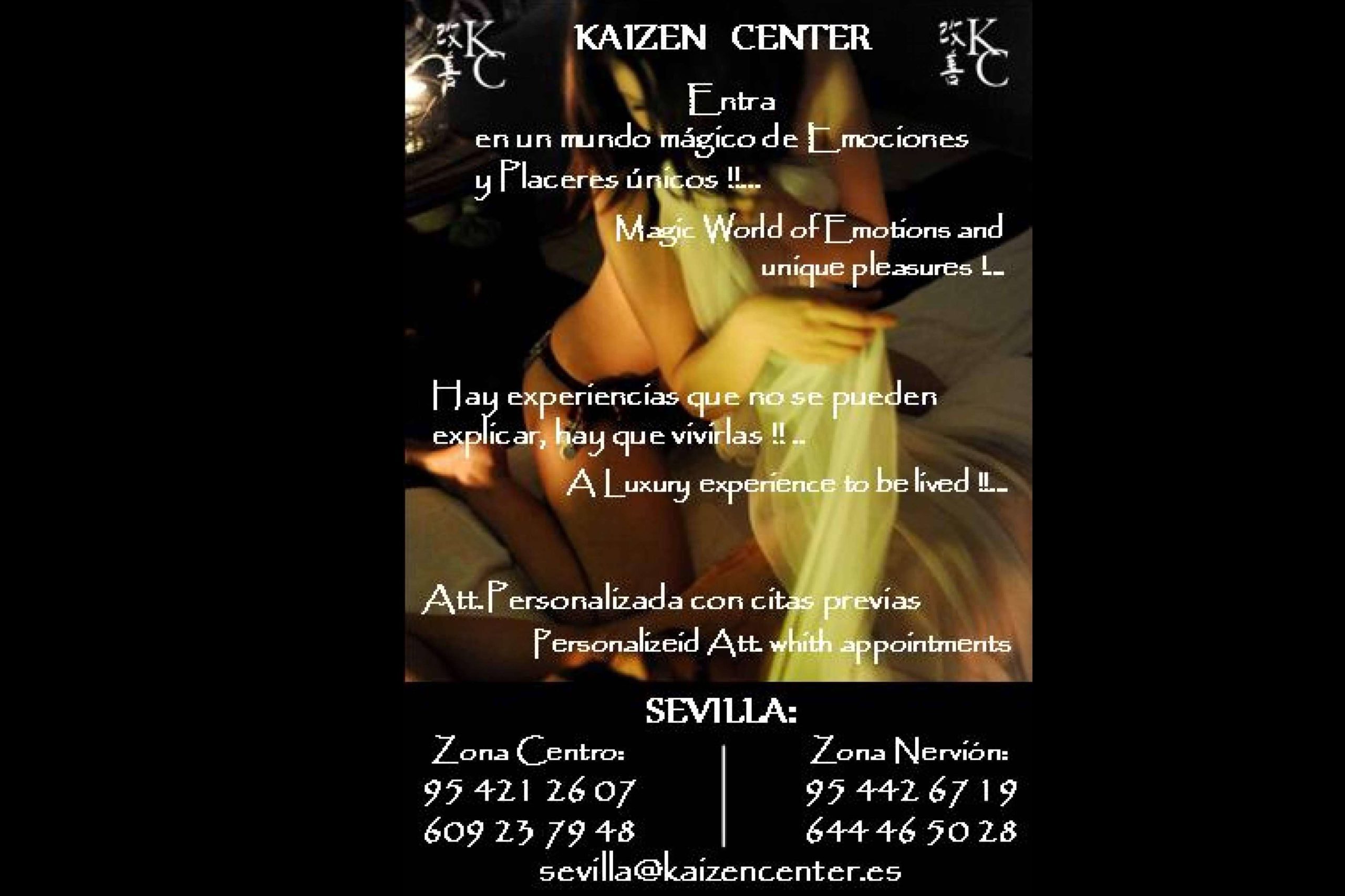 Los masajes eróticos/sensoriales y tantra de Kaizen Center Sevilla