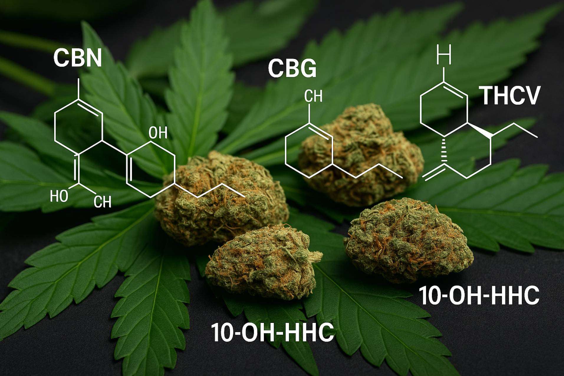 CBG, CBN, THCV y 10-OH-HHC; claves para entender los cannabinoides del futuro